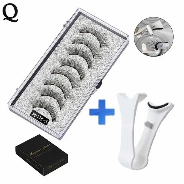 3D Magnetic Eyelashes Kit with Tweezers - Urbizia