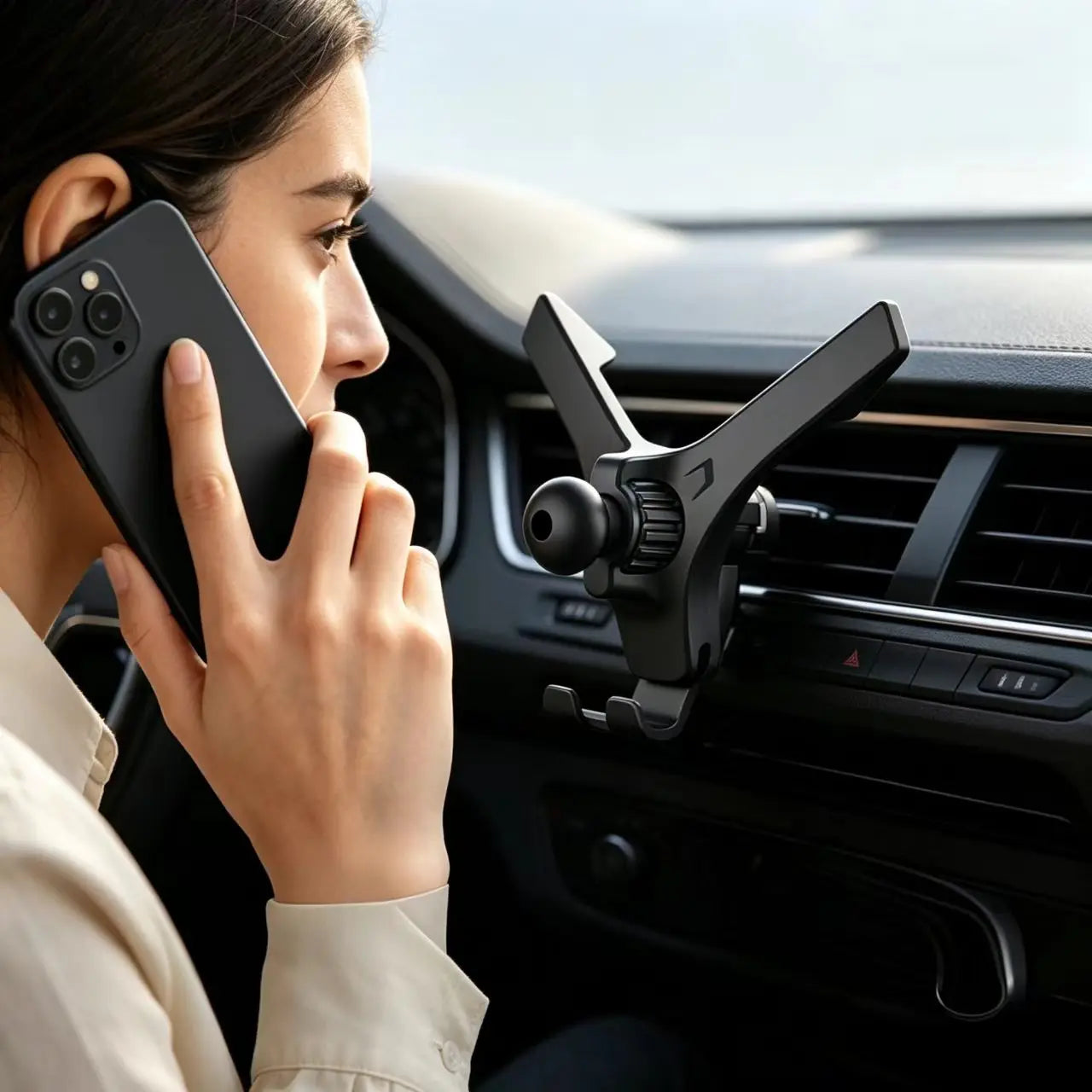 Car Phone Holder Magnetic Base Accessories Car Center Console Dashboard Navigation Gravity Bracket Head