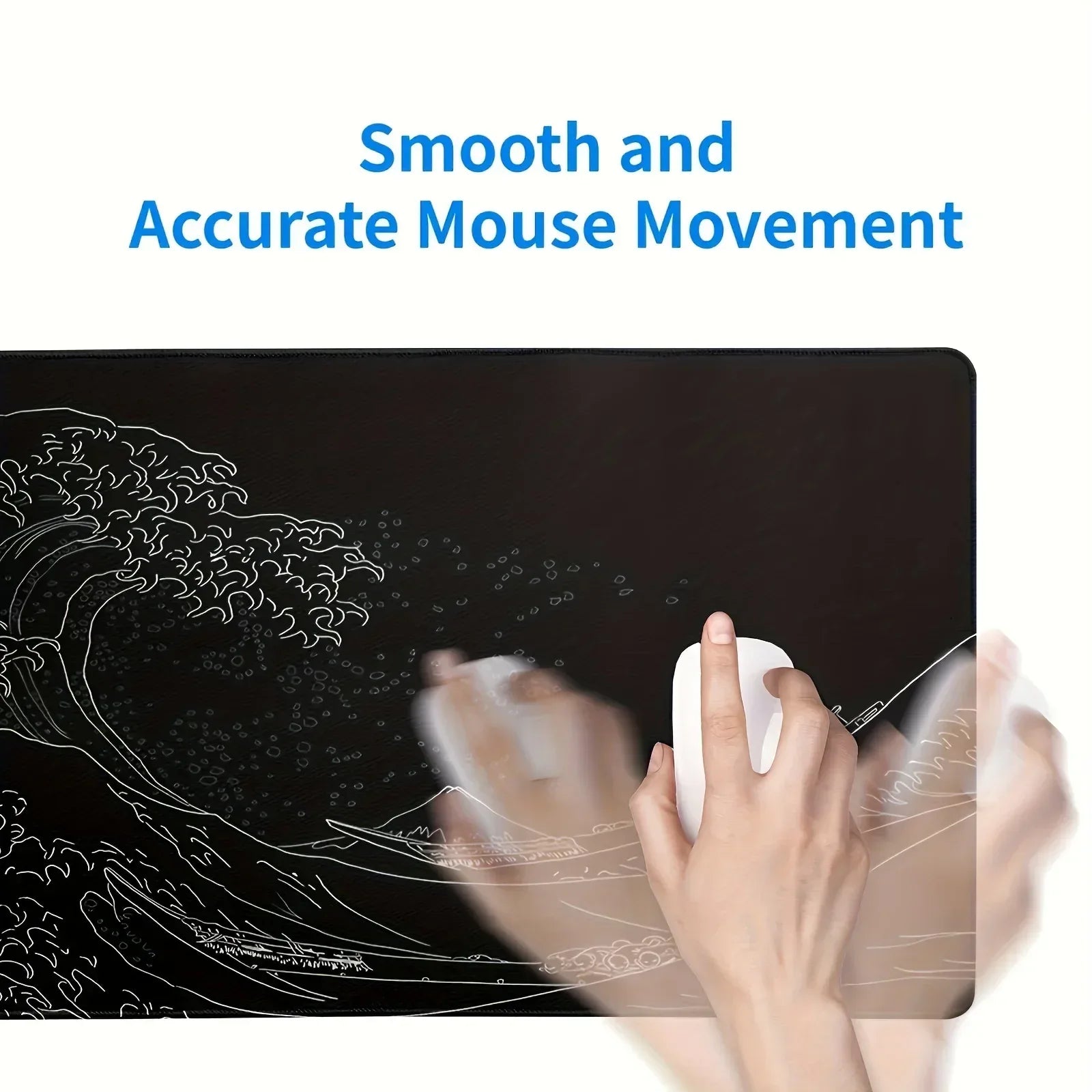 1PC Large Mouse Pads For Desk, Gaming Mouse Pad, Mouse Pad with Stitched Edges and Non-Slip Rubber Base, Extended Mouse Pad - Urbizia