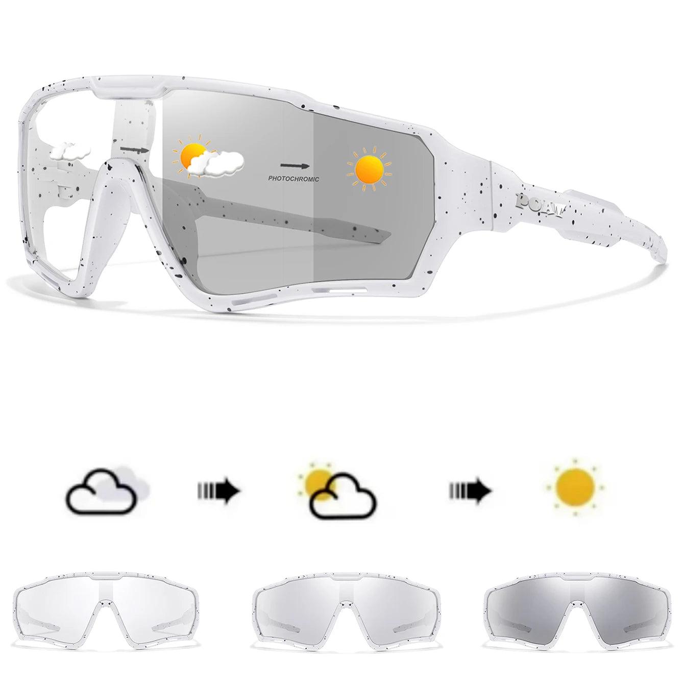 POAT Photochromic UV400 MTB Cycling Sunglasses