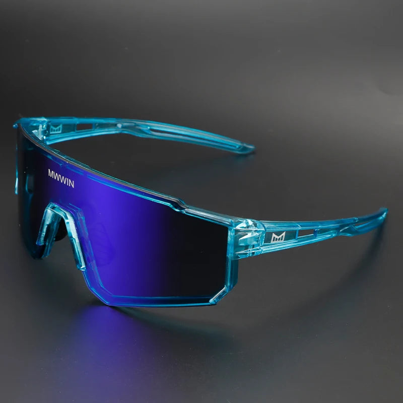 MWWIN Fashion Cycling Glasses Sunglasses for Men UV400 Women Bike Eyewear Road Bicycle Driving Outdoor Sport Marathon Triathlon