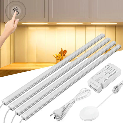 Motion Touch Sensor LED Cabinet Light Bar (Wireless Under Cabinet Lamp)
