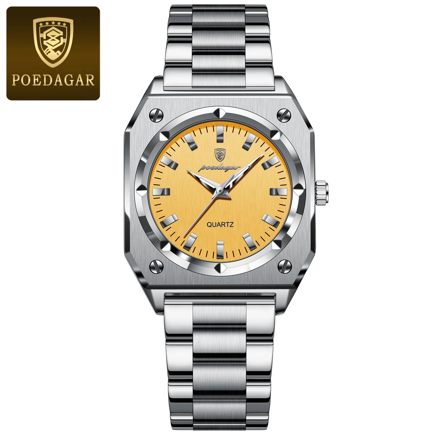 POEDAGAR Elegant Ladies Wristwatch Waterproof Stainless Steel Luminous Exquisite Woman Watch Quartz High Quality Women's Watches