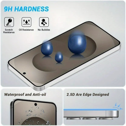 2Pcs Full Cover Screen Protector for Samsung Galaxy S26 S25 S24 S23 Ultra S22 S21 S20 Plus S24 S25 FE 9H Hardness Tempered Glass