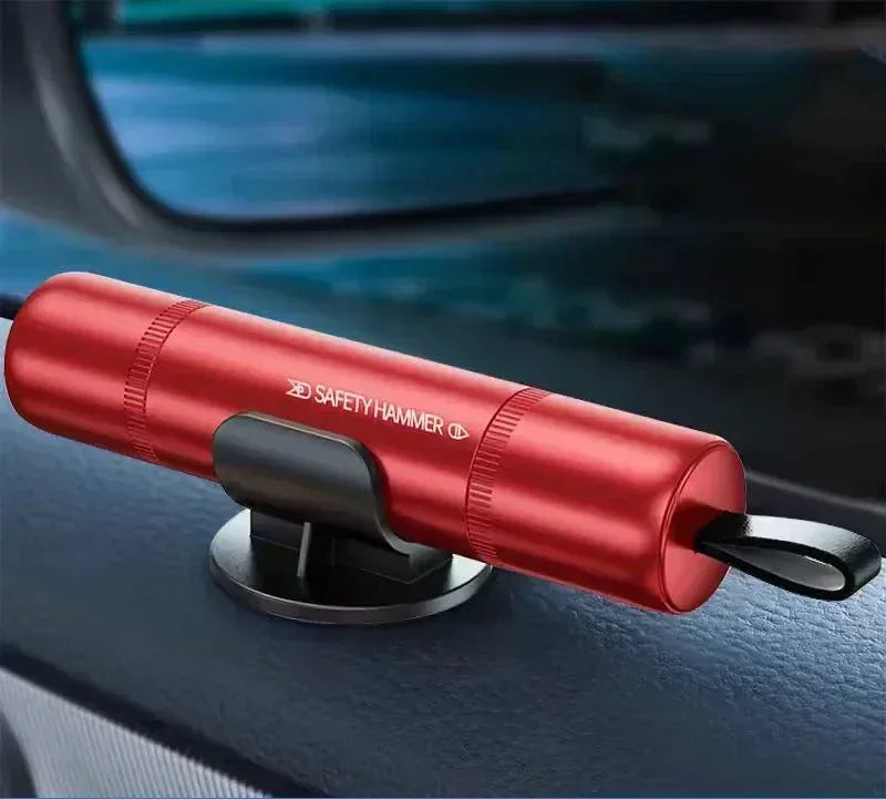 2025 New 2-in-1 Mini Car Safety Hammer Car Glass Window Breaker Escape And Rescue Tool With Seat Belt Cutting Tool Car Parts - Urbizia