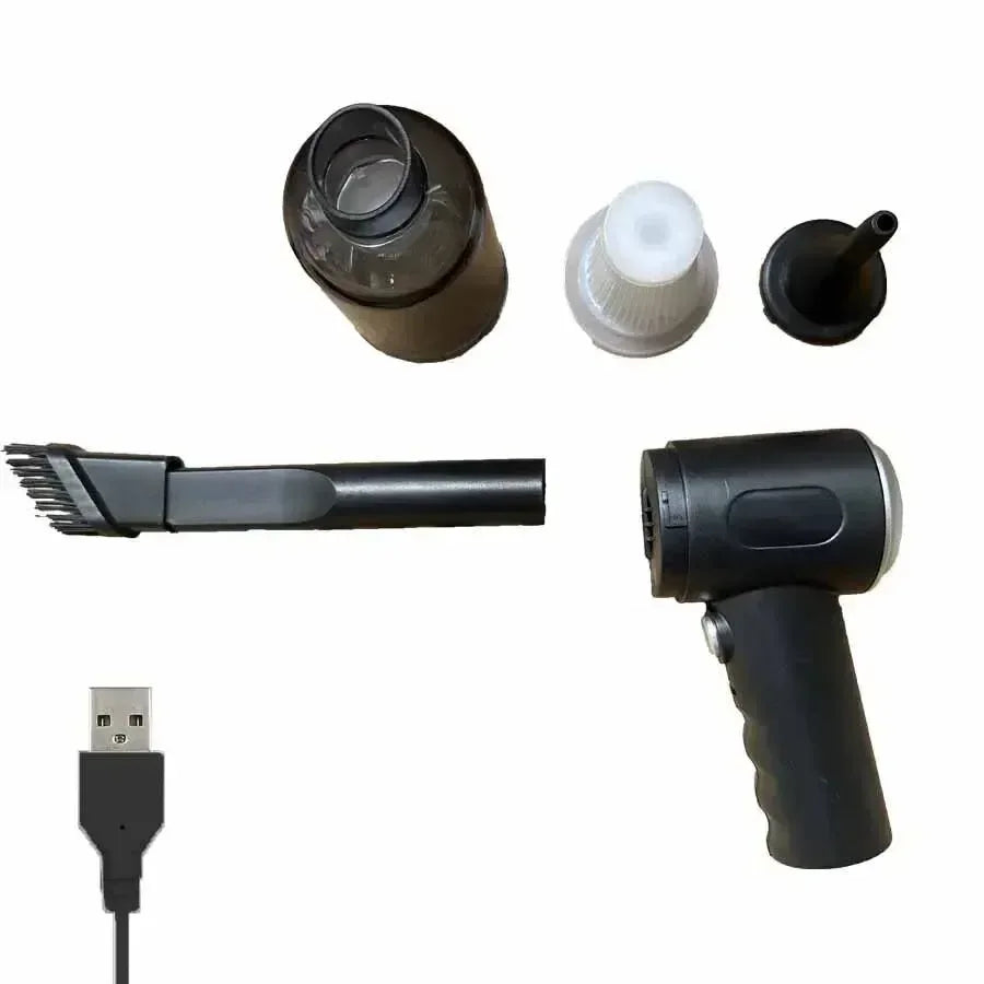 9000Pa Wireless Car Vacuum Cleaner USB Charging 1200mAh Portable Cleaning Appliance Mini Wet and Dry Vacuum Cleaner Household - Urbizia