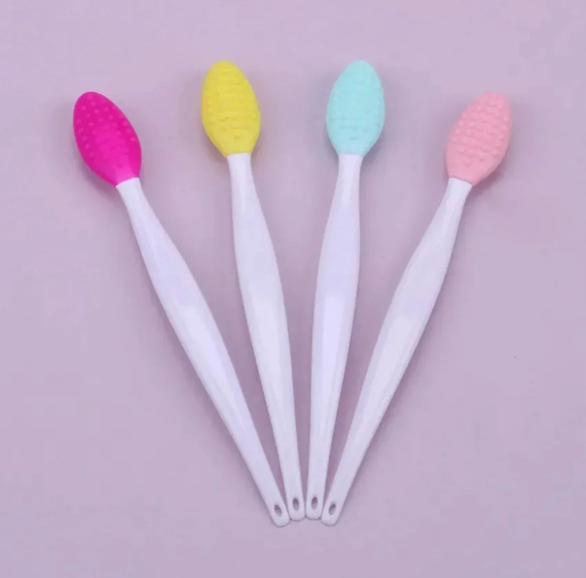 1PC/4PCS Beauty Skin Care Wash Face Silicone Brush Exfoliating Nose Clean Blackhead Removal Brushes Tools With Replacement Head - Urbizia