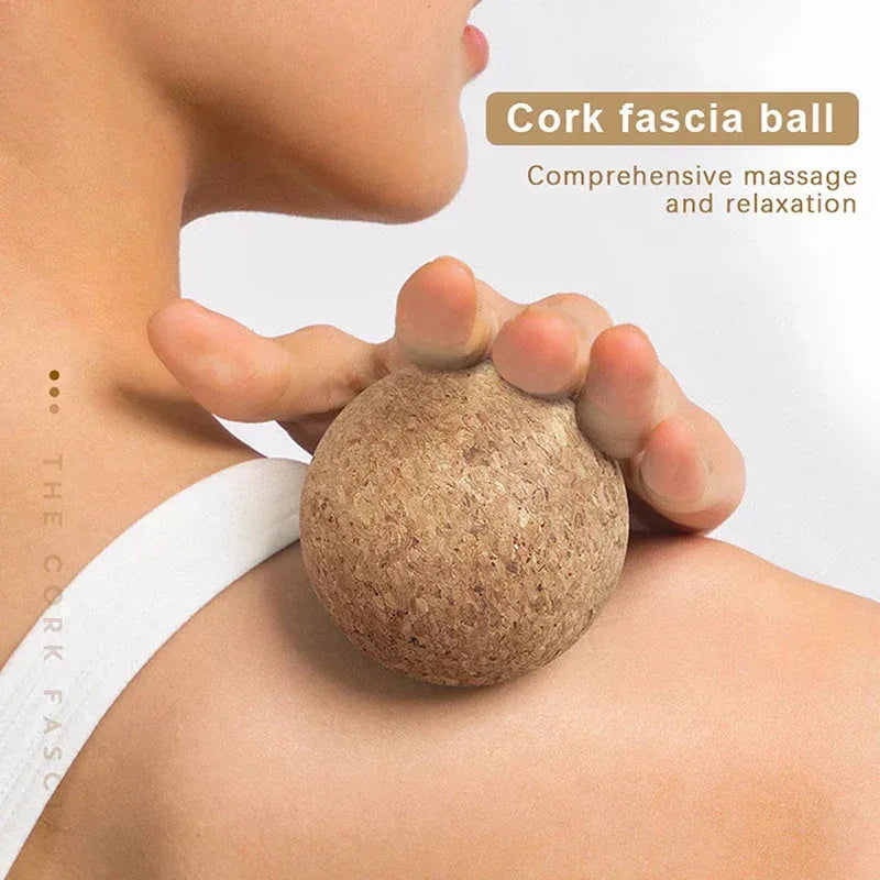 Cork Massage Ball Back Massage Foot Massager Yoga Ball Tension Release Therapy Myofascial Ball Relax Muscles Trigger Point - Urbizia