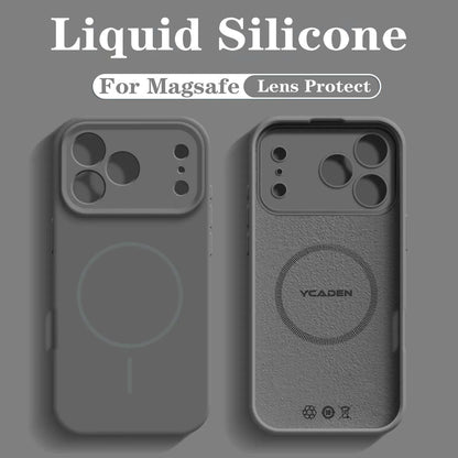 For 18 Magsafe Magnetic Wireless Charging Solid Color Soft Silicone Phone Case For iPhone 18 17 Pro Max 16 15 14 13 Bumper Cover