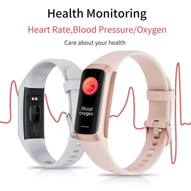 LIGE Amoled Smart Watch Men 2023 Smart Band Women Heart Rate Blood Smartwartch Waterproof Smart Bracelet Sport Fitness Tracker - Urbizia