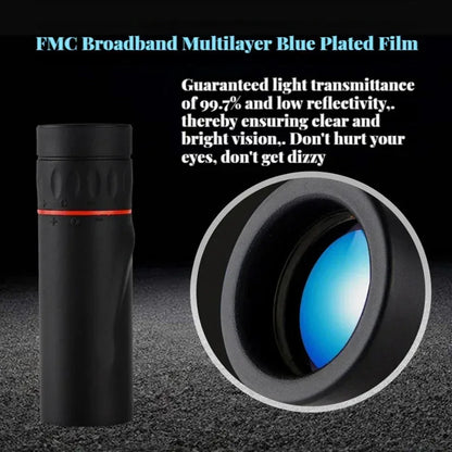 High definition monocular telescope with stand mini portable mobile phone telescope outdoor camping hunting bird watching - Urbizia