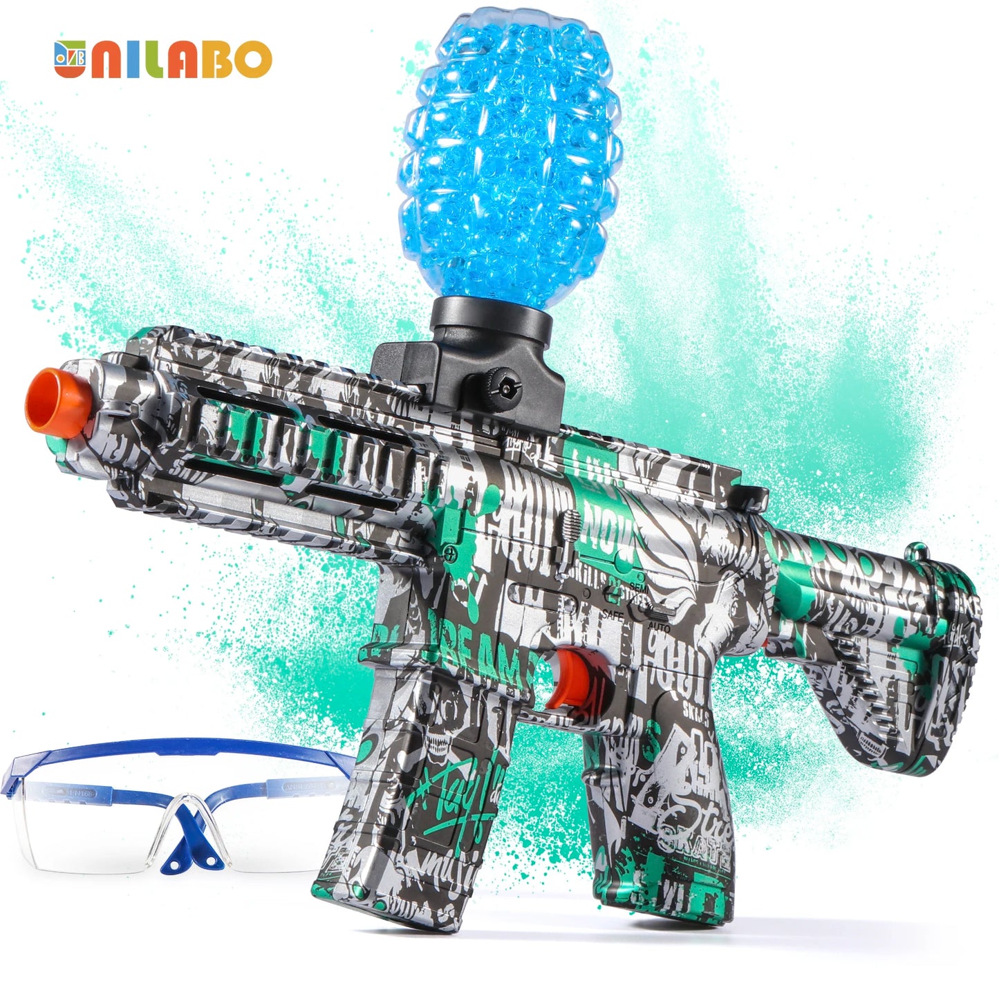 M416 Electric Ball Blaster Toy Gun - High-Speed, Metallic Finish, Rechargeable - Outdoor Game Party Gift(Bullets Excluded)