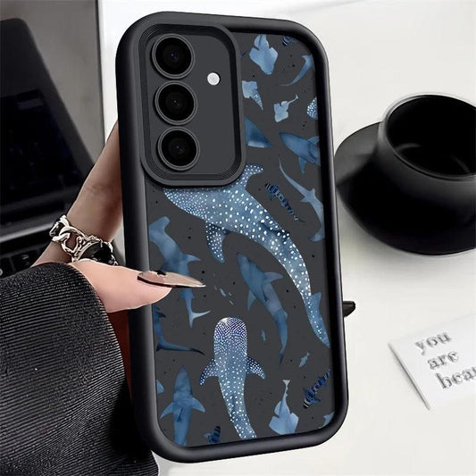 Shark Dolphin Print TPU Case for Samsung Galaxy Series