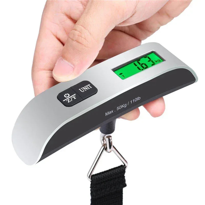 Portable Digital Luggage Scale – 50kg / 110lb LCD Hanging Scale - Urbizia