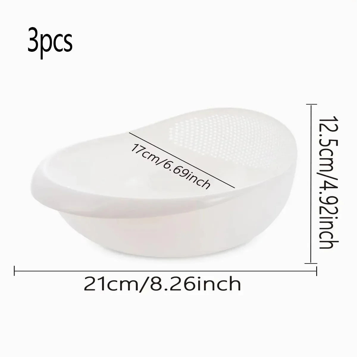 Multi-Purpose Rice & Fruit Drain Basket with Handle