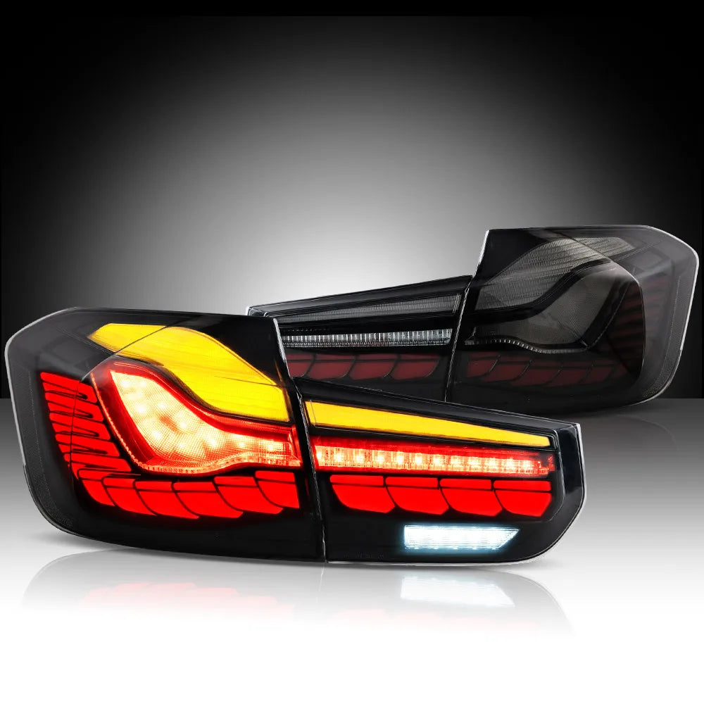 VLAND LED Tail Lights For BMW 3 Series F30 F80 2012-2019 GTS Style Rear Lamps Dynamic Turn Signal Plug & Play Upgrade