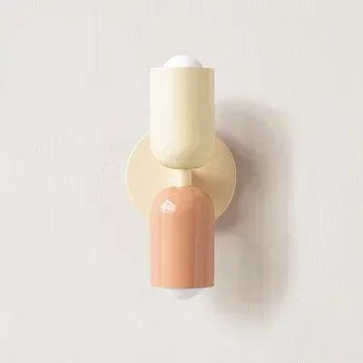 Nordic Macaron Colourful Wall Lamp – E27, Bedside and Living Room