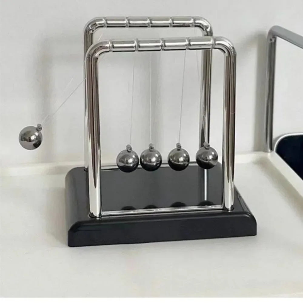 Newton's Cradle Balance Steel Ball Teaching Supplies Physics Science Pendulum Desktop Toys Stress Relief Gifts Home Decoration - Urbizia