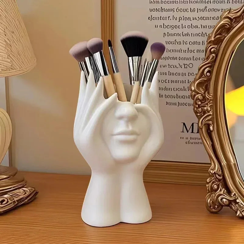 1PC Vinyl Figure Storage Holders Creative Human Body Art Styling Office Organizers Multifunctional Makeup Brush Holder - Urbizia
