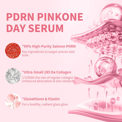30pcs/Box PDRN Pink One Day Serum Deep Moisturizing,Repairs,Brightens,Reduces Sagging Skin Care Essence Multi-effect Benefits