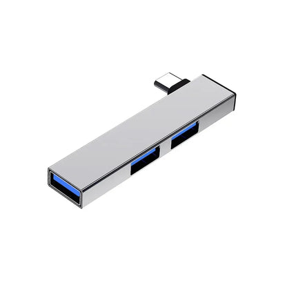 3-in-1 USB 3.0 Type-C Hub Splitter 5Gbps High-Speed Adapter