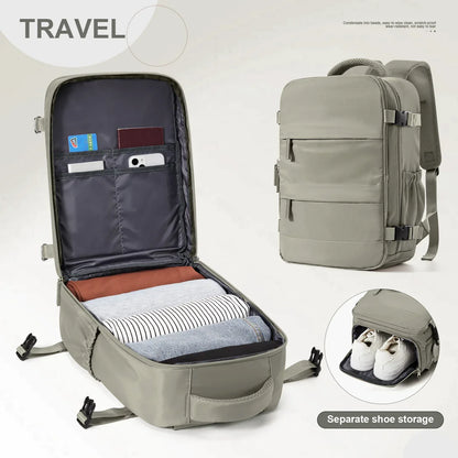 Ryanair-Approved Cabin Backpack 40x20x25cm – Travel Laptop Bag