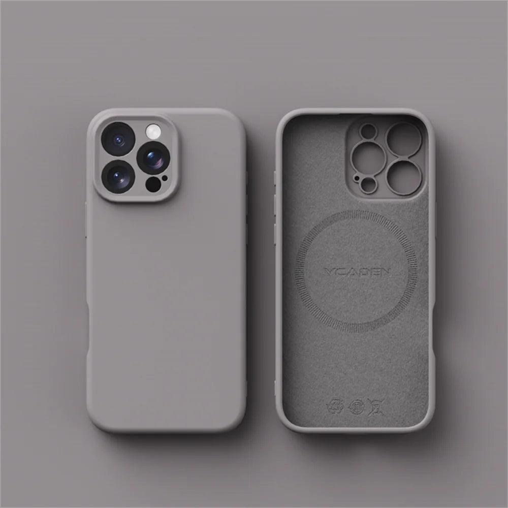Luxury Liquid Silicone MagSafe Case for iPhone 17–11 Series