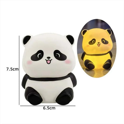 New Panda LED Night Light Living Room Cute Panda Plastic Lamp Bedside Decor Creative Kids Night Light Birthday Gift Decoration - Urbizia