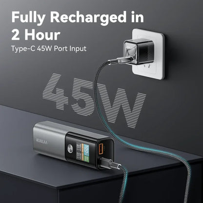 KUULAA Power Bank 14000mAh Portable Charger 100W PD Fast Charging External Battery PowerBank for Macbook for iPad Laptop Notbook