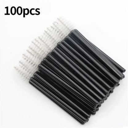 100pcs Disposable Eyelash Spoolie Brushes