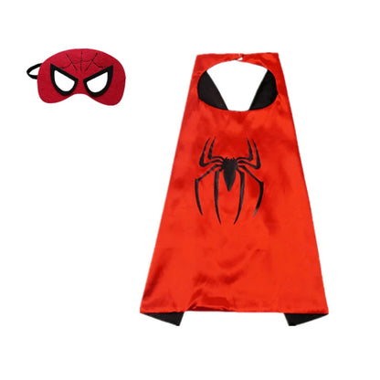 MINISO Superhero Cape – Cartoon Anime Cosplay Costume with Mask for Kids Halloween Birthday Gift