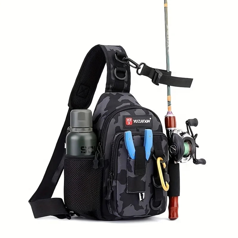 Multi Functional Bait Fishing Bag, Fishing Gear Backpack Made of Nylon Material Suitable for Camping and Fishing Use