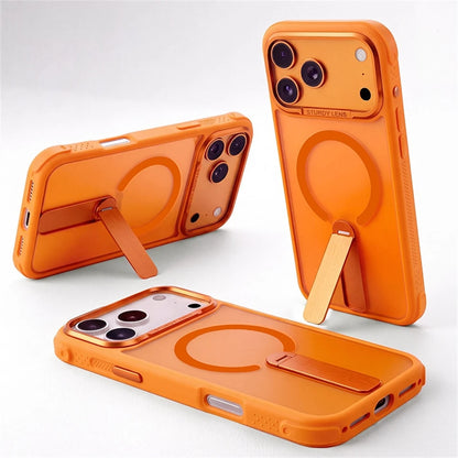 Candy Color Translucent Matte For Magsafe Cover For IPhone 17 16 15 14 13 18 Pro Max Magnetic Charging Bracket Shockproof Cover