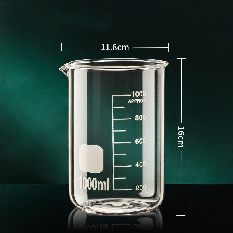 Borosilicate Glass Measuring Cup with Clear Scale
