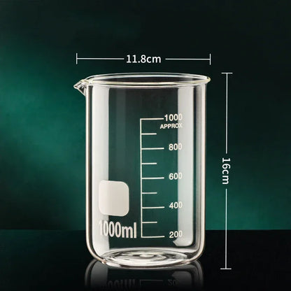 Borosilicate Glass Measuring Cup with Clear Scale