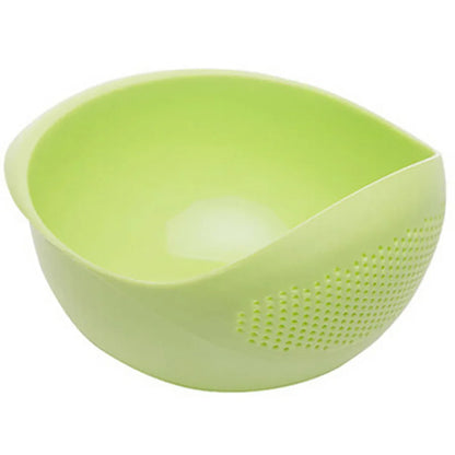 Multi-Purpose Rice & Fruit Drain Basket with Handle