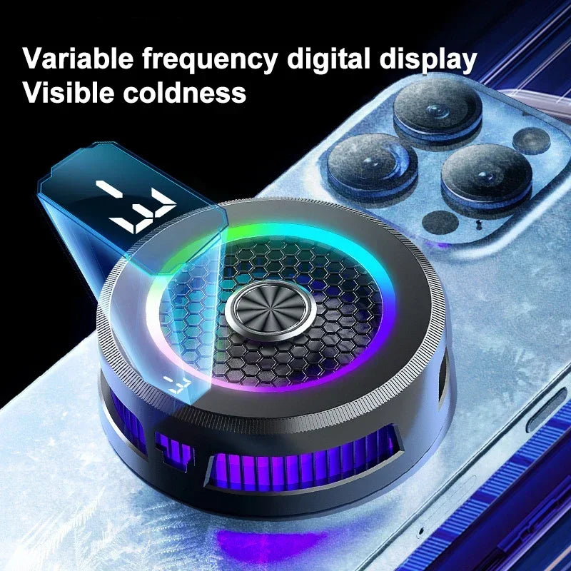 15W Ice Effect Semiconductor Phone Cooler with Magnetic Clip