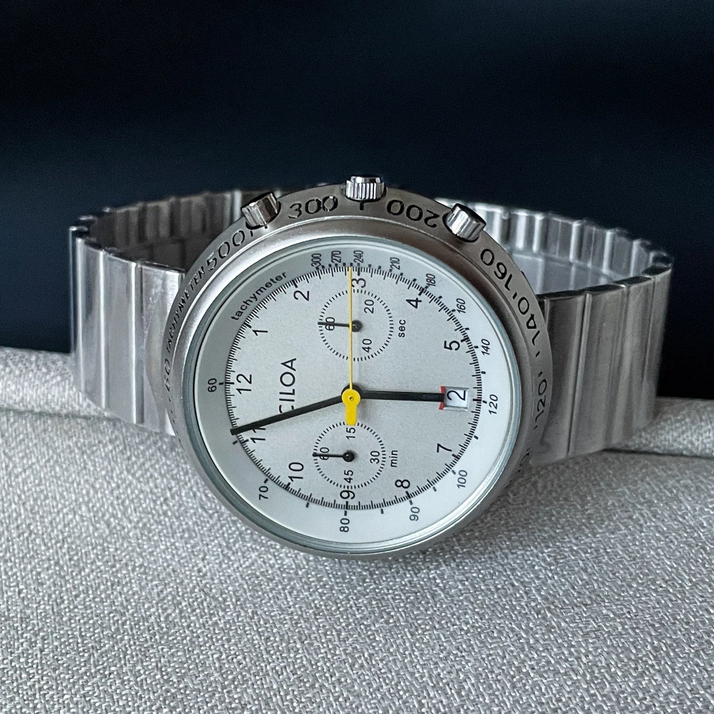 CILOA large dial high-end watch men's 2025 new round silver high-quality gift for boyfriend waterproof quartz watch