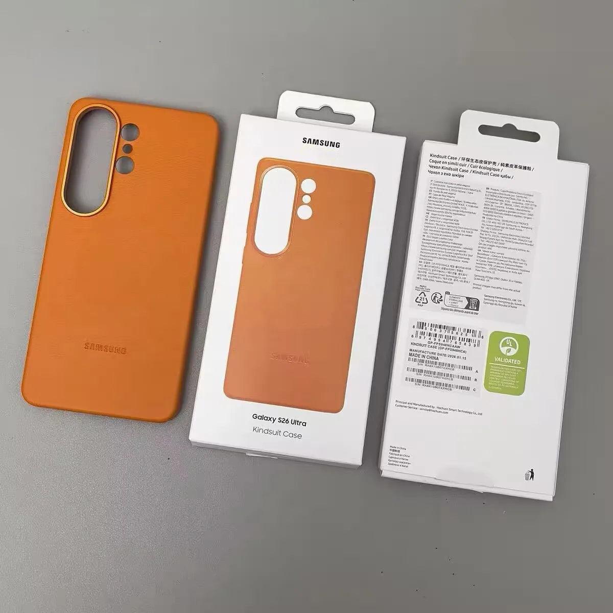 Samsung Galaxy S26 Leather Case – Full Coverage Shockproof Shell