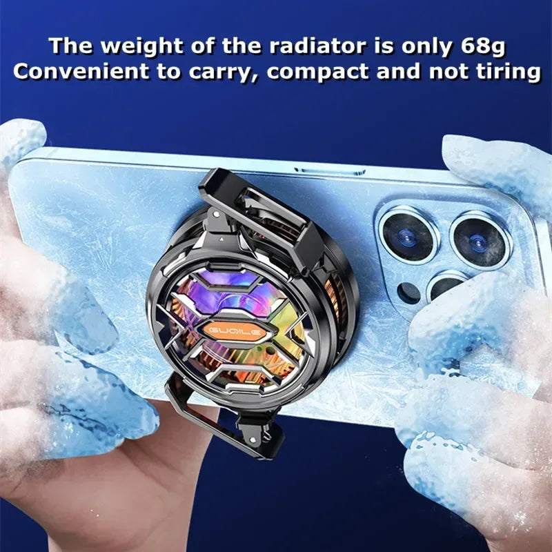 FS03 15W Semiconductor Magnetic RGB Phone Cooler with Clip