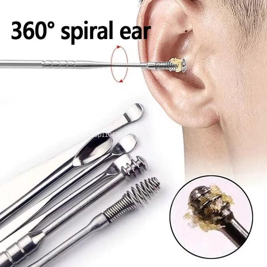 6-Piece Stainless Steel Ear Wax Removal Set