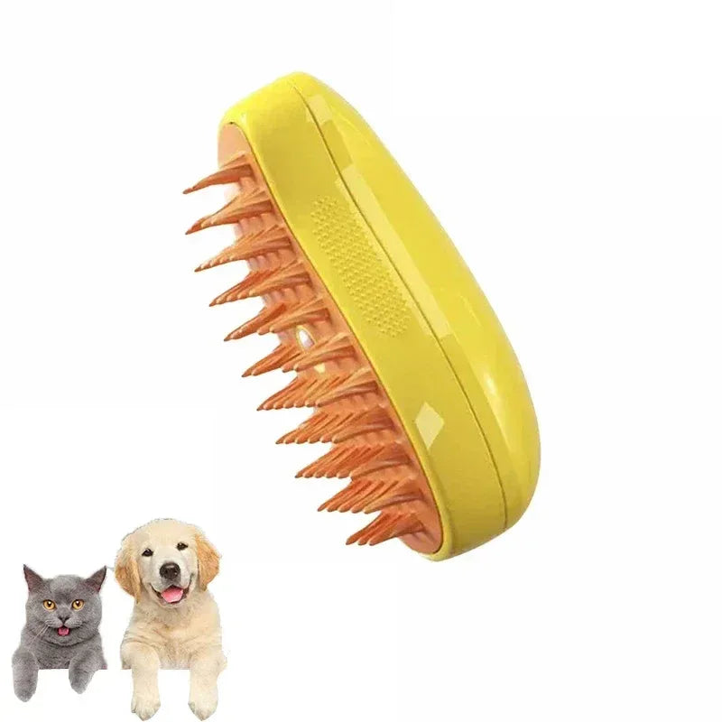 Cat Dog Steamy Brush Steam Brush Electric Sprayer for Massage Pet Grooming tool Shedding 3 in 1 Electric Sprays Massage Combs - Urbizia