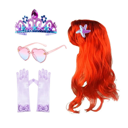 Mermaid Birthday Party Dress – Summer Girl Mermaid Costume for Kids 2-10 Yrs, Anime Cosplay & Fantasy Gown