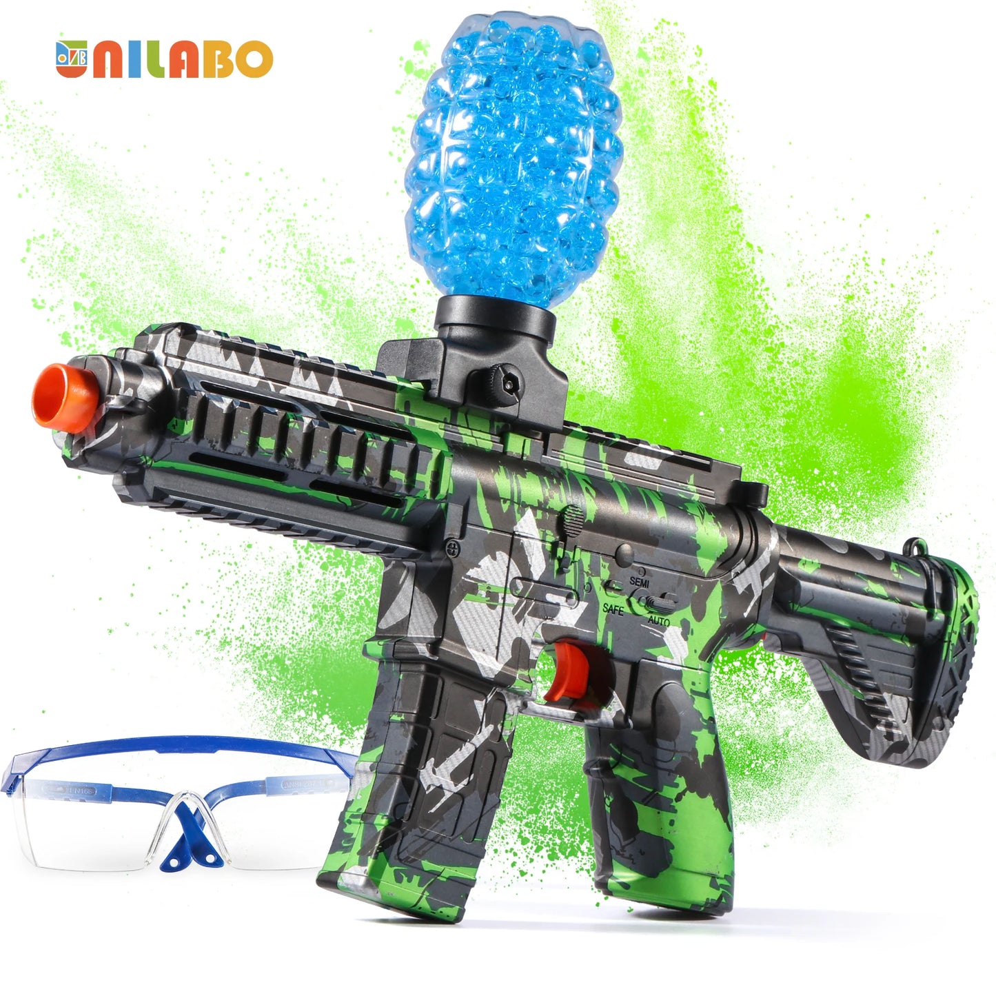 M416 Electric Ball Blaster Toy Gun - High-Speed, Metallic Finish, Rechargeable - Outdoor Game Party Gift(Bullets Excluded)