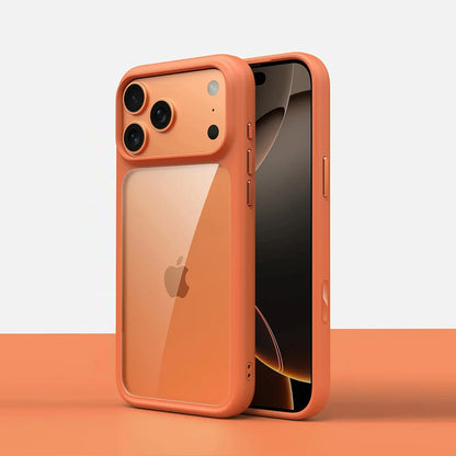 Luxury New Metal Buttons Matte Transparent Phone Case For iPhone 17 Pro Max 17Pro 17 Air Skin Feel Shockproof Bumper Clear Cover
