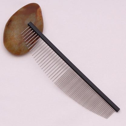 Pet Grooming Combs Aluminum Alloy Brush For Dogs Boundary Knot Massage Tools Professional Salon Cat Hair Cleaning Crescent Combs - Urbizia