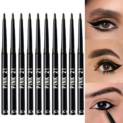 10-Pack Long-Lasting Black Eyeliner Pencils