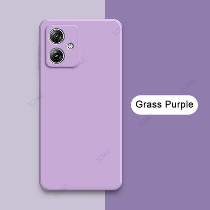 Luxury Dual Layer Cellphones Cases Covers for Motorola Moto G54 Power G64 5G G54Power MotoG64 Soft Square Liquid Silicone Armor