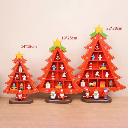 Wooden Christmas Tree – 3D Desktop Ornament