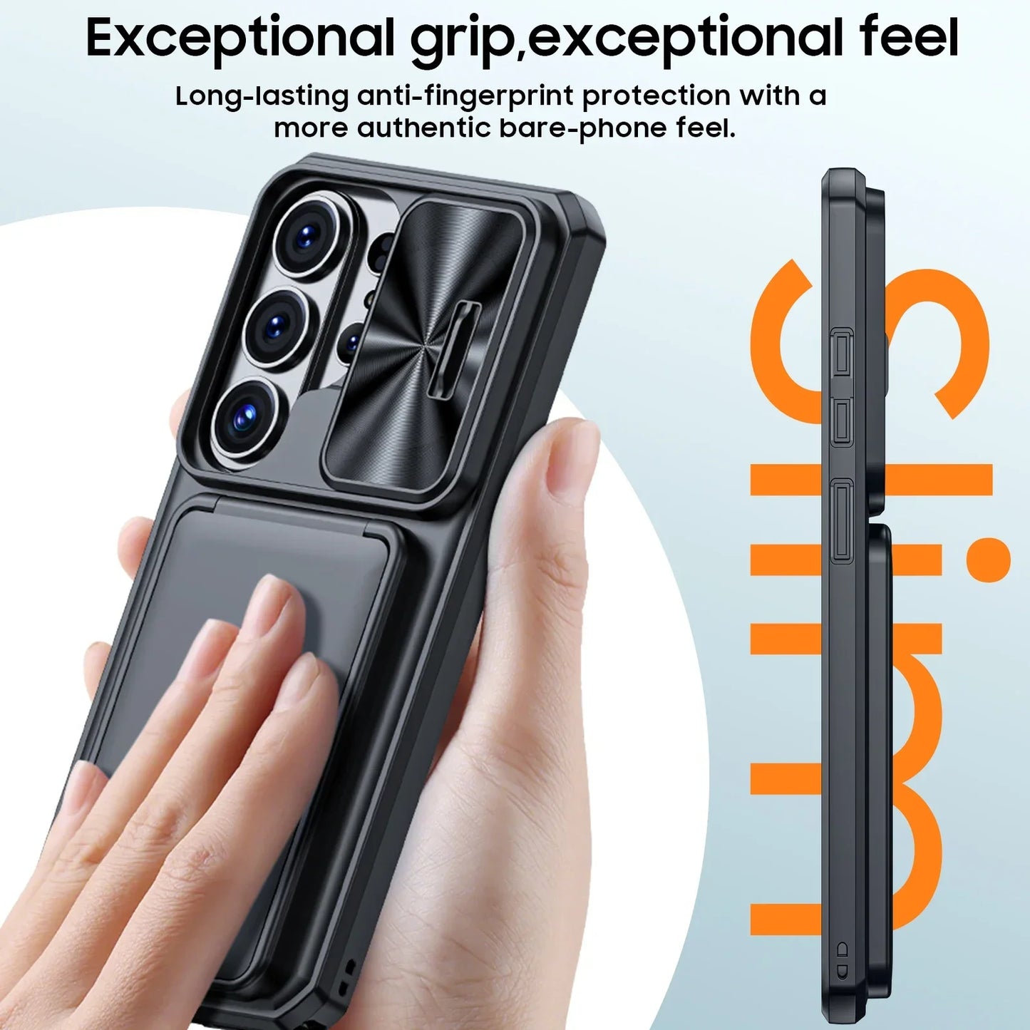 618 Hot Deals For Samsung Galaxy S26 Ultra Phone Case,with Cards Holder (FIFD Blocking) Shockproof Wallet Phone Case-Black